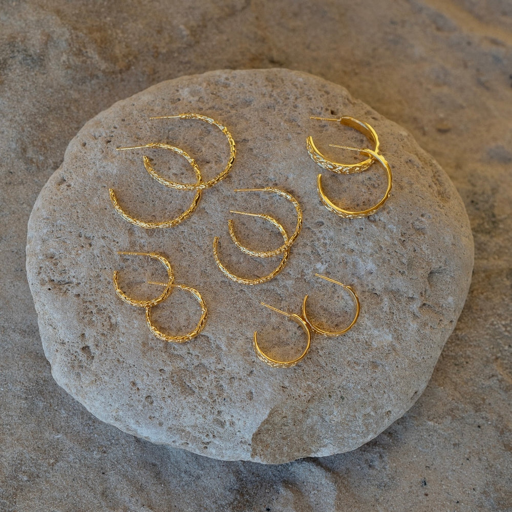 Cayman Hoop Earrings 16mm - JT Luxe