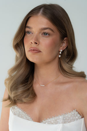 Huntleigh Pearl Earrings - Gold