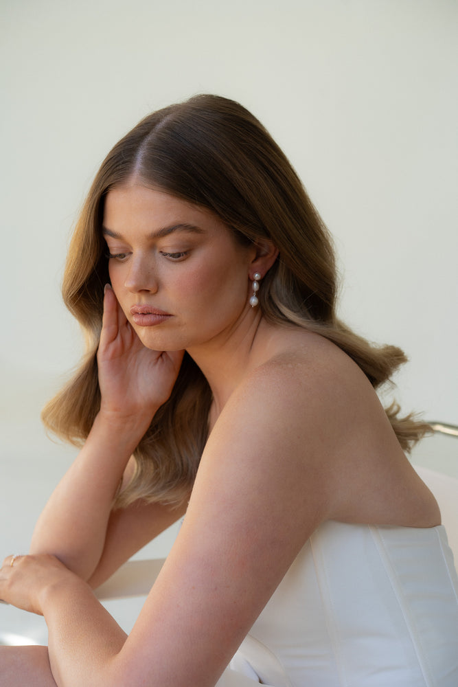 Huntleigh Pearl Earrings - Silver