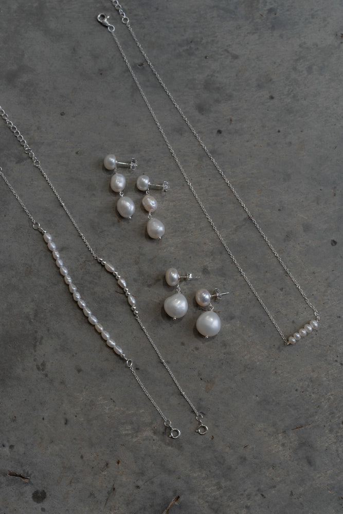 Raine Pearl Bracelet - Silver