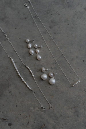 Stevie Pearl Bracelet - Silver