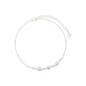 Raine Pearl Bracelet - Silver