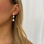 **PRE-ORDER 25/09** Huntleigh Pearl Earrings - Silver - JT Luxe