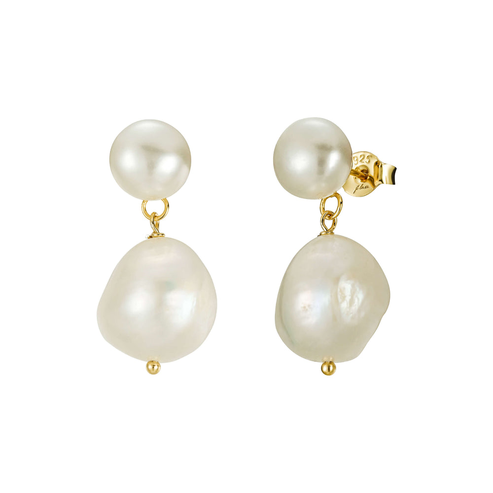 
            
                Load image into Gallery viewer, Eddison Pearl Earrings - JT Luxe
            
        