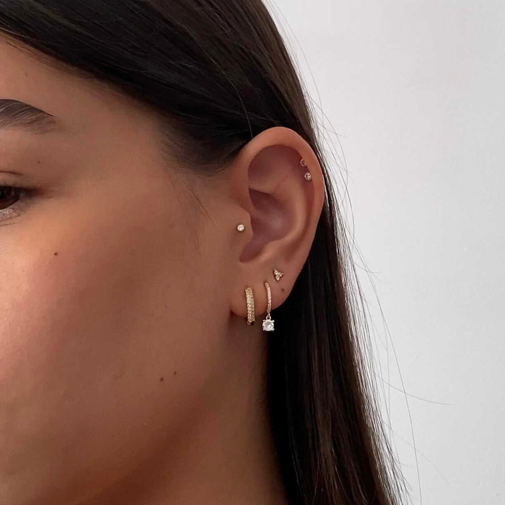 Atoir CZ Huggie Hoops - JT Luxe
